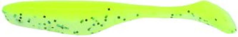4" Walleye Turbo Shad - Limetreuse Ghost