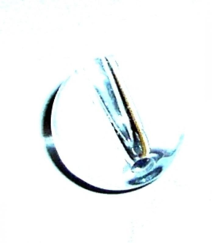 6mm Glasperlen glatt - kristall
