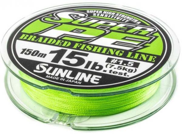 Sunline NEW Super PE 150m Spule - Lime Green - PE 0.6 - 6lb - 2.7kg