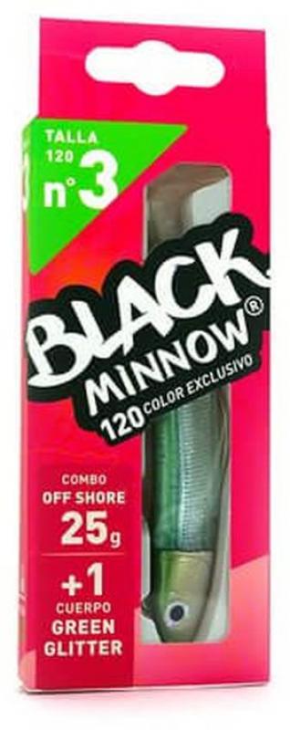 Fiiish Black Minnow 120 Combo Offshore - Green Glitter - 25g