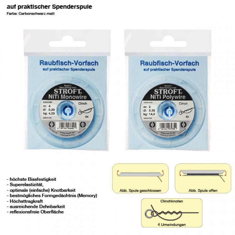 Stroft NiTitanium Polywire 2m-1x7-0,35mm-14,0kg