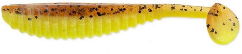 4.8" reins S-Cape Shad - Motoroil PP. Chartreuse