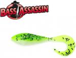 2" Curly Shad - Chartreuse Pepper
