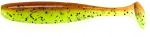 4" Easy Shiner - Motoroil / Chartreuse