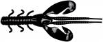 Berkley PowerBait? 4" Rocket Craw - Black Red Fleck