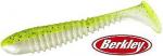 Berkley Flex Rib Shad - 4.5` - 11,5cm - Chartreuse