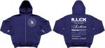 Illex Kapuzen Sweat Jacke Team Blue - Gr. M